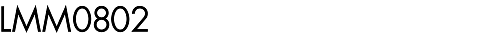 LMM0802
